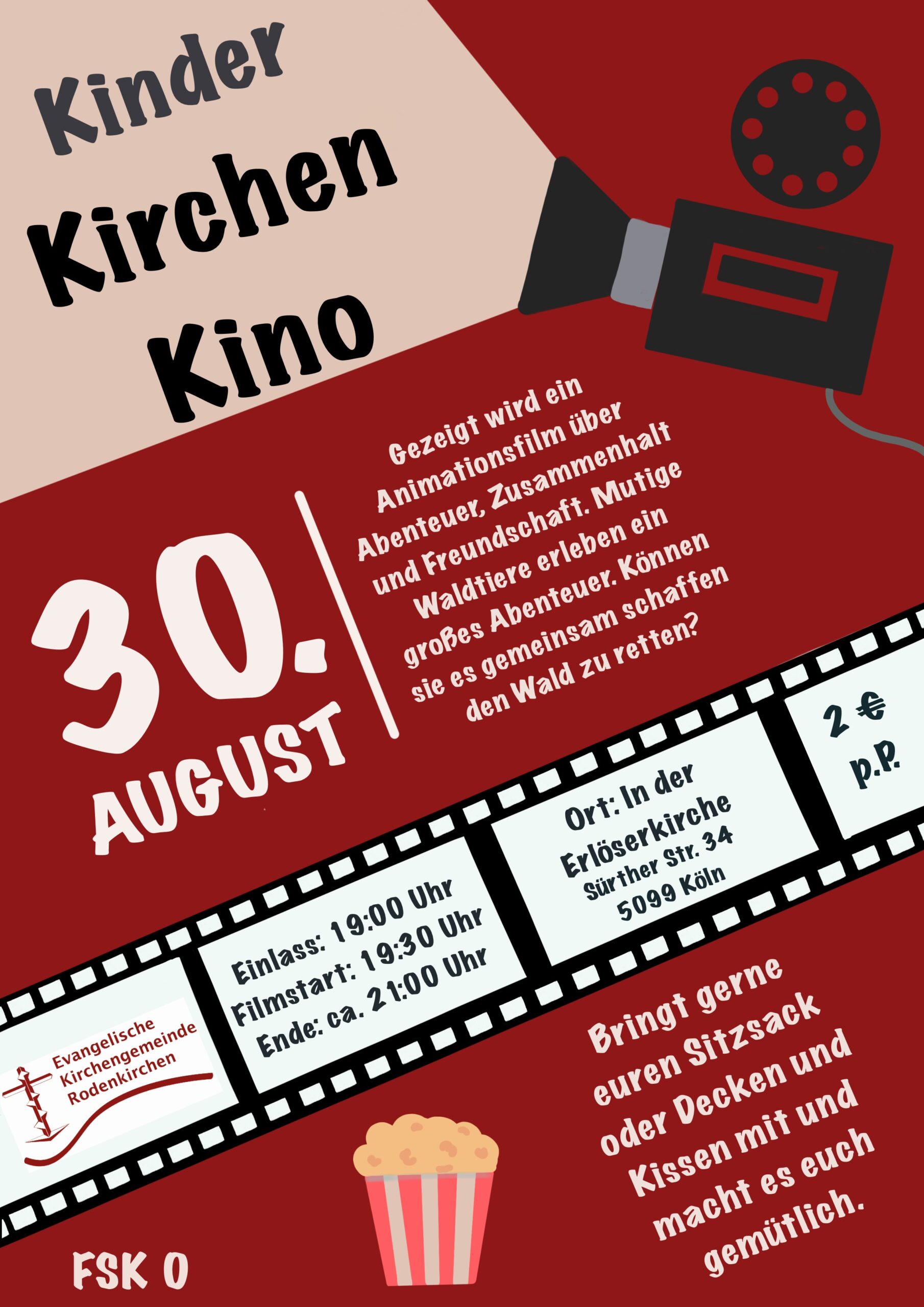 Read more about the article Herzliche Einladung zum Kinderkirchenkino!